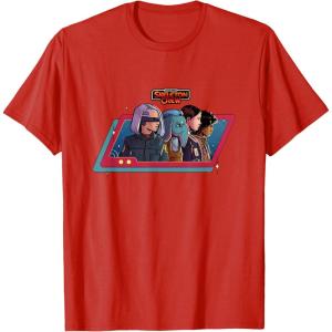 imageStar Wars Skeleton Crew Destination Unknown Retro Line Up TShirtRed