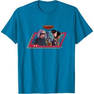 imageStar Wars Skeleton Crew Destination Unknown Retro Line Up TShirtSapphire Blue
