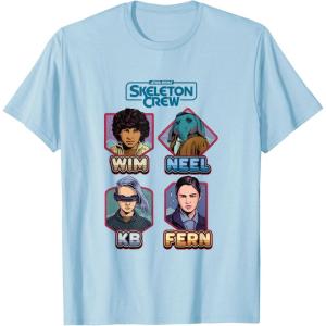 imageStar Wars Skeleton Crew Vintage Character Box Ups TShirtBaby Blue