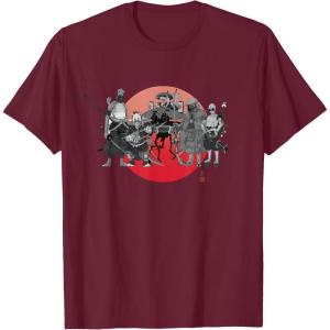 imageStar Wars Visions Anime The Duel Samurai Aliens and Droids TShirtBurgundy