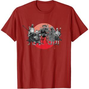 imageStar Wars Visions Anime The Duel Samurai Aliens and Droids TShirtCranberry Red