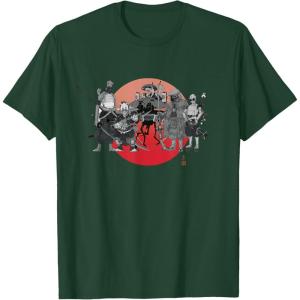 imageStar Wars Visions Anime The Duel Samurai Aliens and Droids TShirtDark Green