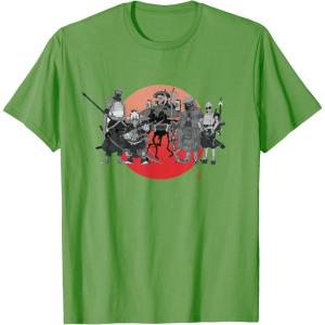 imageStar Wars Visions Anime The Duel Samurai Aliens and Droids TShirtGrass Green