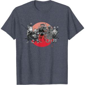 imageStar Wars Visions Anime The Duel Samurai Aliens and Droids TShirtHeather Blue