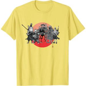 imageStar Wars Visions Anime The Duel Samurai Aliens and Droids TShirtLemon Yellow