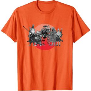imageStar Wars Visions Anime The Duel Samurai Aliens and Droids TShirtOrange