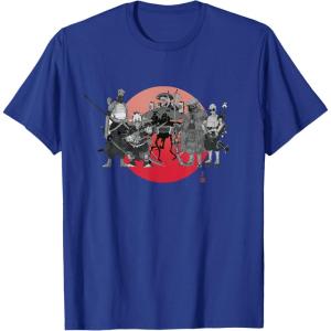 imageStar Wars Visions Anime The Duel Samurai Aliens and Droids TShirtRoyal Blue