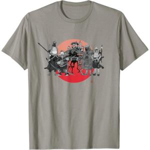 imageStar Wars Visions Anime The Duel Samurai Aliens and Droids TShirtSlate Grey