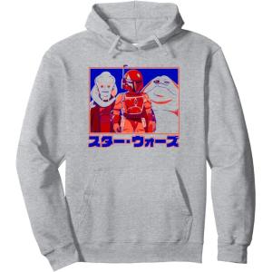 imageStar Wars Visions Group Poster Pullover HoodieHeather Grey