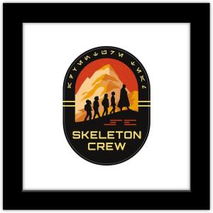 imageTrends International Gallery Pops Star Wars Skeleton Crew  Crew Badge Wall Art 12quot x 12quot Gallery Pops Wall Art Unframed VersionBlack Framed Version