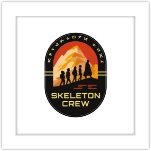 imageTrends International Gallery Pops Star Wars Skeleton Crew  Crew Badge Wall Art 12quot x 12quot Gallery Pops Wall Art Unframed VersionWhite Framed Version