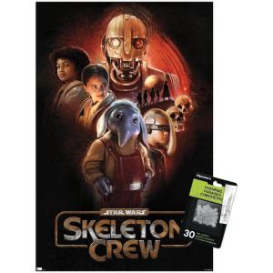imageTrends International Star Wars Skeleton Crew  Group Wall Poster with Push Pins 1472quot x 2237quot Premium Poster ampamp Push Pin BundlePremium Poster  Push Pin Bundle