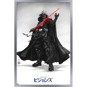 imageTrends International Star Wars Visions  Vader Wall Poster 34L x 224W Premium Unframed VersionSilver Framed Version