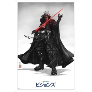 imageTrends International Star Wars Visions  Vader Wall Poster 34L x 224W Premium Unframed VersionWhite Framed Version