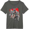 imageStar Wars Visions Anime The Duel Samurai Stormtrooper Trio TShirtAsphalt Grey
