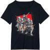 imageStar Wars Visions Anime The Duel Samurai Stormtrooper Trio TShirtBlack