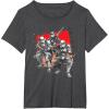 imageStar Wars Visions Anime The Duel Samurai Stormtrooper Trio TShirtDark Heather Grey