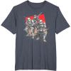 imageStar Wars Visions Anime The Duel Samurai Stormtrooper Trio TShirtHeather Blue