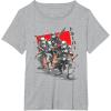 imageStar Wars Visions Anime The Duel Samurai Stormtrooper Trio TShirtHeather Grey
