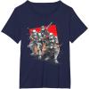 imageStar Wars Visions Anime The Duel Samurai Stormtrooper Trio TShirtNavy Blue