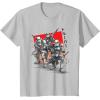 imageStar Wars Visions Anime The Duel Samurai Stormtrooper Trio TShirtSilver Grey