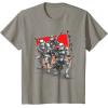 imageStar Wars Visions Anime The Duel Samurai Stormtrooper Trio TShirtSlate Grey