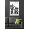 imageTrends International Star Wars Visions  Droids Wall Poster 34L x 224W Premium Unframed VersionGray Framed Version