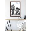 imageTrends International Star Wars Visions  Droids Wall Poster 34L x 224W Premium Unframed VersionMahogany Framed Version