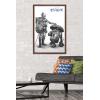 imageTrends International Star Wars Visions  Droids Wall Poster 34L x 224W Premium Unframed VersionMahogany Framed Version