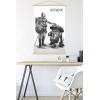 imageTrends International Star Wars Visions  Droids Wall Poster 34L x 224W Premium Unframed VersionPremium Print and Beechwood Hanger Bundle