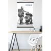 imageTrends International Star Wars Visions  Droids Wall Poster 34L x 224W Premium Unframed VersionPremium Print and Black Hanger Bundle