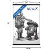 imageTrends International Star Wars Visions  Droids Wall Poster 34L x 224W Premium Unframed VersionPremium Print and Black Hanger Bundle