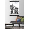 imageTrends International Star Wars Visions  Droids Wall Poster 34L x 224W Premium Unframed VersionPremium Print and Black Hanger Bundle