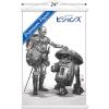 imageTrends International Star Wars Visions  Droids Wall Poster 34L x 224W Premium Unframed VersionPremium Print and White Hanger Bundle