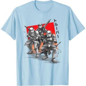 imageStar Wars Visions Anime The Duel Samurai Stormtrooper Trio TShirtBaby Blue