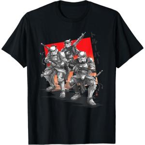 imageStar Wars Visions Anime The Duel Samurai Stormtrooper Trio TShirtBlack