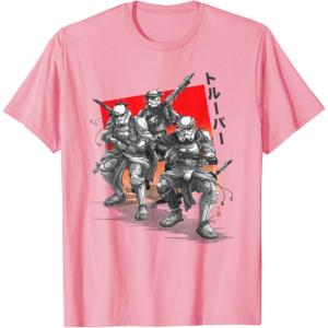 imageStar Wars Visions Anime The Duel Samurai Stormtrooper Trio TShirtPink