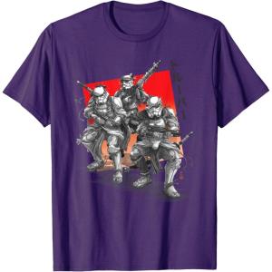 imageStar Wars Visions Anime The Duel Samurai Stormtrooper Trio TShirtPurple