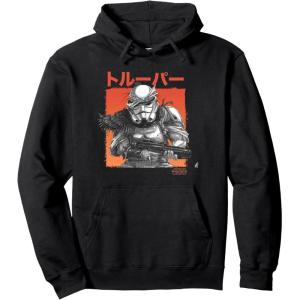 imageStar Wars Visions Grunge Stormtrooper Pullover HoodieBlack