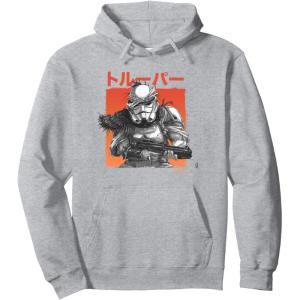 imageStar Wars Visions Grunge Stormtrooper Pullover HoodieHeather Grey