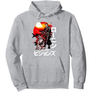 imageStar Wars Visions Samurai Poster Pullover HoodieHeather Grey