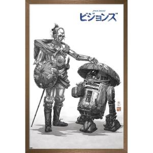 imageTrends International Star Wars Visions  Droids Wall Poster 34L x 224W Premium Unframed VersionBronze Framed Version