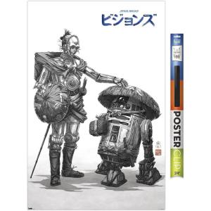 imageTrends International Star Wars Visions  Droids Wall Poster 34L x 224W Premium Unframed VersionPremium Poster  Clip Bundle
