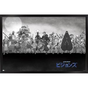imageTrends International Star Wars Visions  Group Wall Poster 34L x 224W Premium Unframed VersionBlack Framed Version