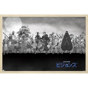 imageTrends International Star Wars Visions  Group Wall Poster 34L x 224W Premium Unframed VersionBlonde Framed Version