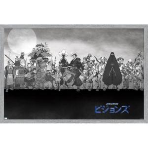 imageTrends International Star Wars Visions  Group Wall Poster 34L x 224W Premium Unframed VersionGray Framed Version