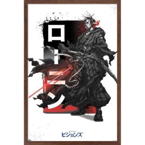 imageTrends International Star Wars Visions  Saber Wall Poster 34L x 224W Premium Unframed VersionMahogany Framed Version