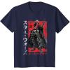 imageStar Wars Visions Samurai Vader Reach TShirtNavy Blue