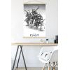 imageTrends International Star Wars Visions  Storm Troopers Wall Poster 34L x 224W Premium Unframed VersionPremium Print and Beechwood Hanger Bundle