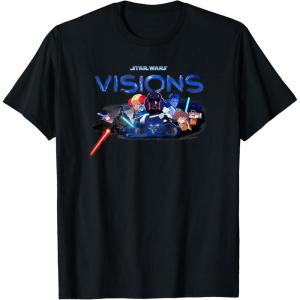 imageStar Wars Visions Group Shot Logo TShirtBlack